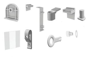 Mechanizm mini rolety roleta żaluzja fi 17mm