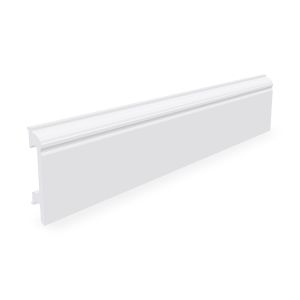 Listwa przypodłogowa LP16 biała 16x80 mm polistyren HDPS twarda 2 m