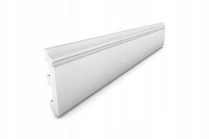Listwa przypodłogowa LP5 biała 12,6x79 mm polistyren HDPS twarda 2 m
