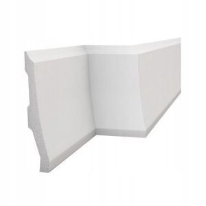 Listwa przypodłogowa LP8 biała 26x120 mm polistyren HDPS twarda 2 m
