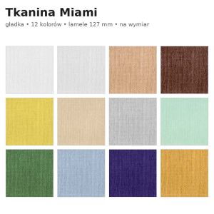Tkanina Miami – gładka, 12 kolorów