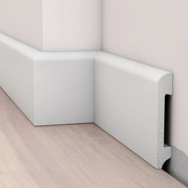 Listwa przypodłogowa LP4 biała 13x78 mm polistyren HDPS twarda 2 m, zdjęcie 1