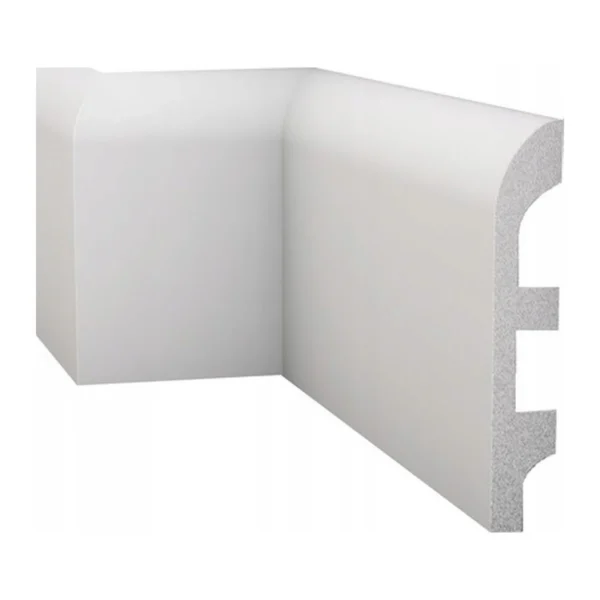 Listwa przypodłogowa LP7 biała 17,7x98 mm polistyren HDPS twarda 2 m, zdjęcie 1