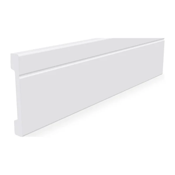 Listwa przypodłogowa LP17 biała 16x110 mm polistyren HDPS twarda 2 m, zdjęcie 1